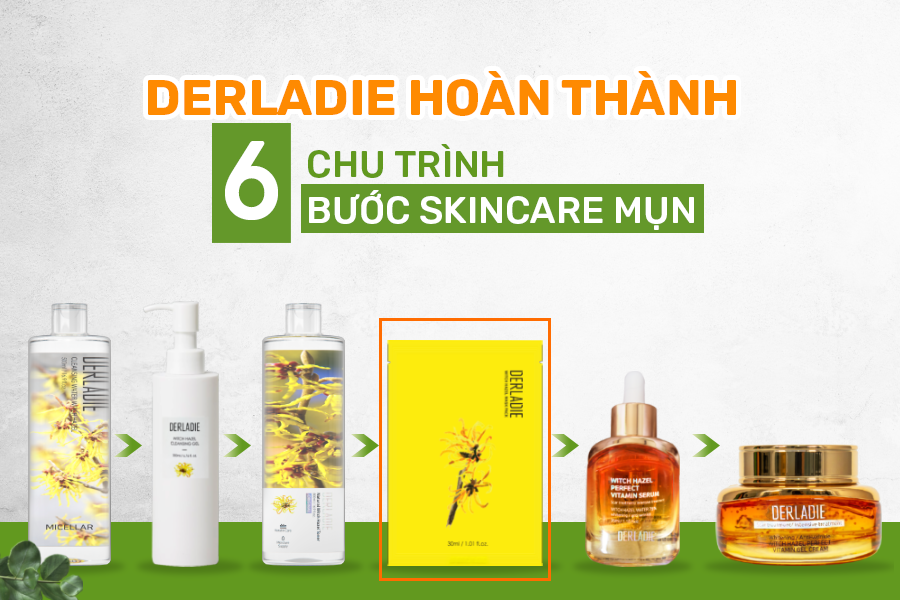 DERLADIE HOÀN THÀNH CHU TRÌNH SKINCARE CHO DA MỤN VỚI DÒNG MẶT NẠ MỚI TRONG NĂM 2020