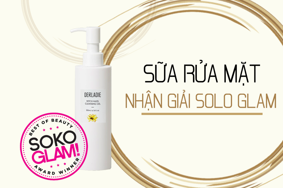 SỮA RỬA MẶT TRỊ MỤN DERLADIE ĐƯỢC TRAO GIẢI THƯỞNG SOKO GLAM