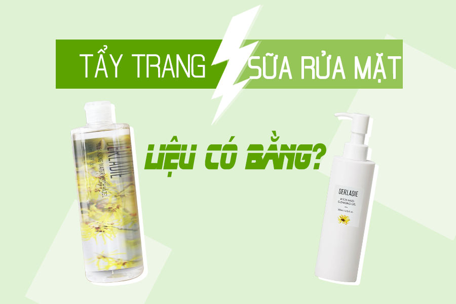 REVIEW SỮA RỬA MẶT TRỊ MỤN DERLADIE WITCH HAZEL CLEANSING GEL LIỆU CÓ THẦN THÁNH NHƯ NGƯỜI ANH EM TẨY TRANG CÂY PHỈ