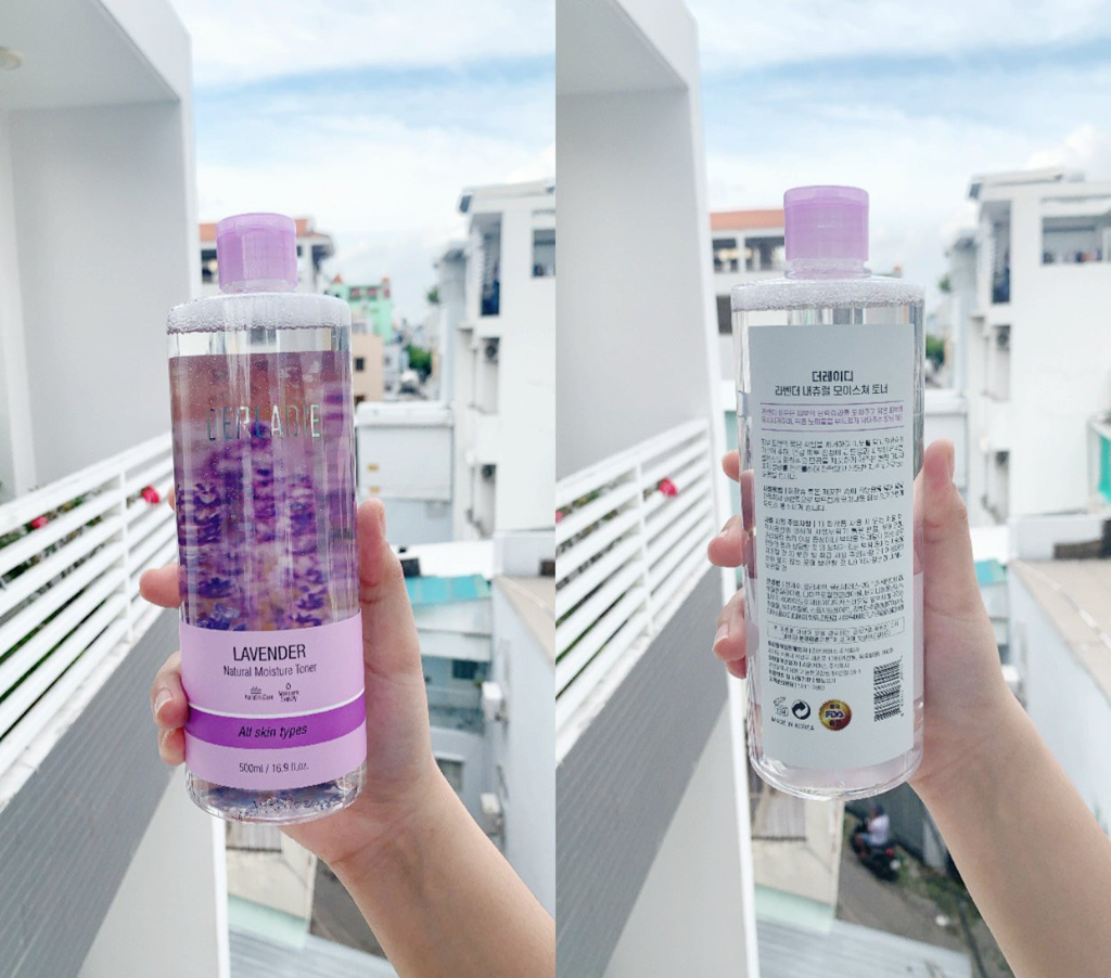 Review Toner Derladie Lavender Natural Moisture - có thực sự giúp kiềm dầu, giảm mụn?