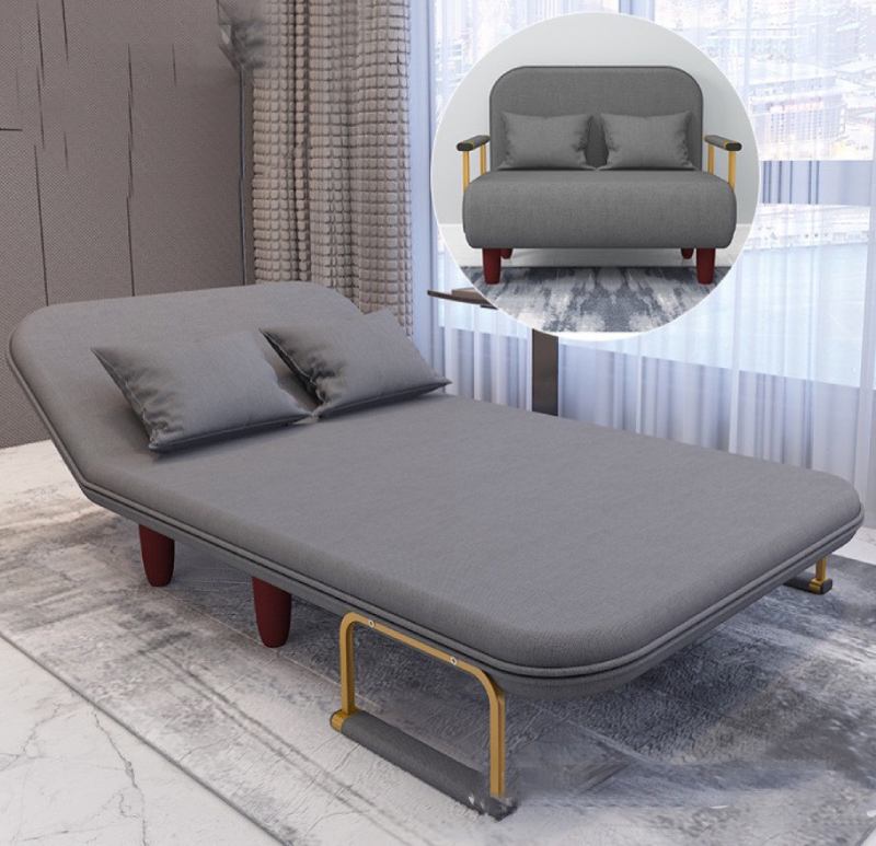 Mẫu sofa giường kéo thông minh khung gỗ đệm vải mềm