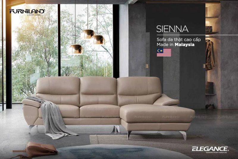 Sofa góc dành cho phòng khách thiết kế sang trọng
