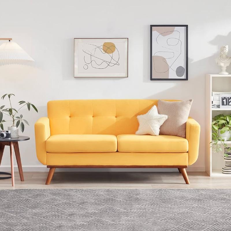 Mẫu sofa phòng ngủ màu vàng được yêu thích