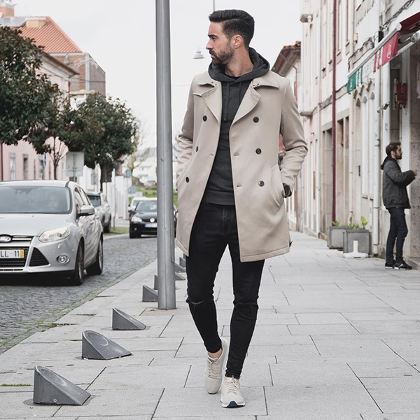 Mẫu áo trench coat nam giúp bạn trở nên cá tính và ấn tượng hơn