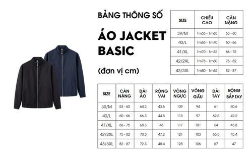 Cách Chọn Size Áo Khoác Nam Chuẩn Theo Chiều Cao, Cân Nặng
