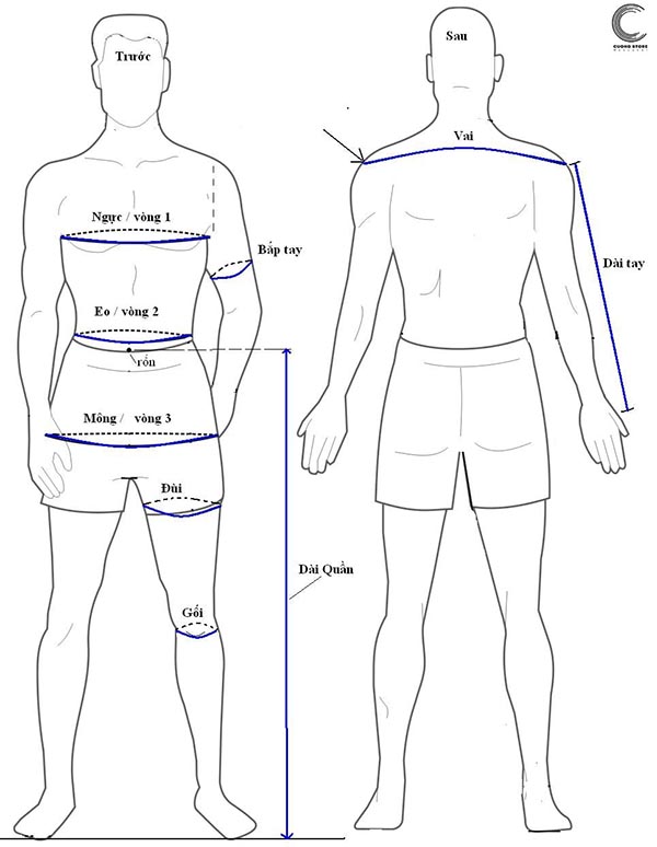 Bước đầu tiên để chọn size áo sơ mi nam hoàn hảo là nắm rõ số đo cơ thể bản thân