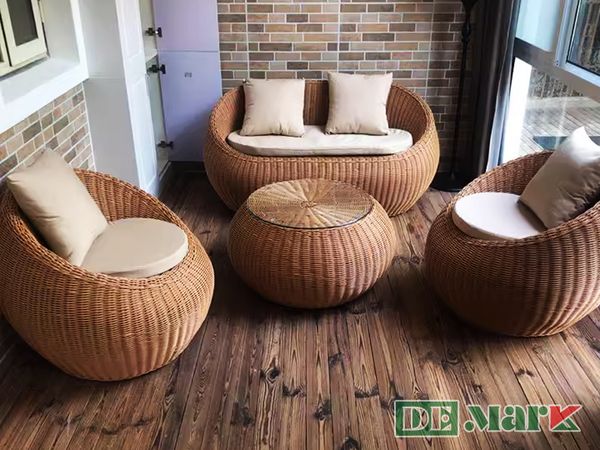 cách sử dụng và bảo quản bàn ghế giả mây