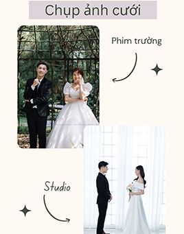 Chụp hình cưới Phim trường và Studio khác nhau như thế nào?