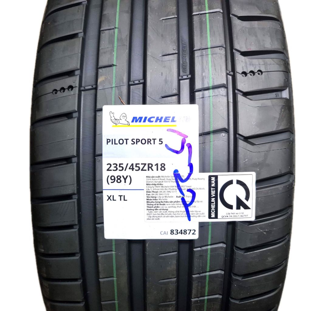 Michelin Pilot Sport 5 ra mắt tại thị trường Việt Nam – Lốp Xuân Tùng