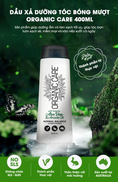 Dầu xả dưỡng tóc bóng mượt gốc thực vật Organic care