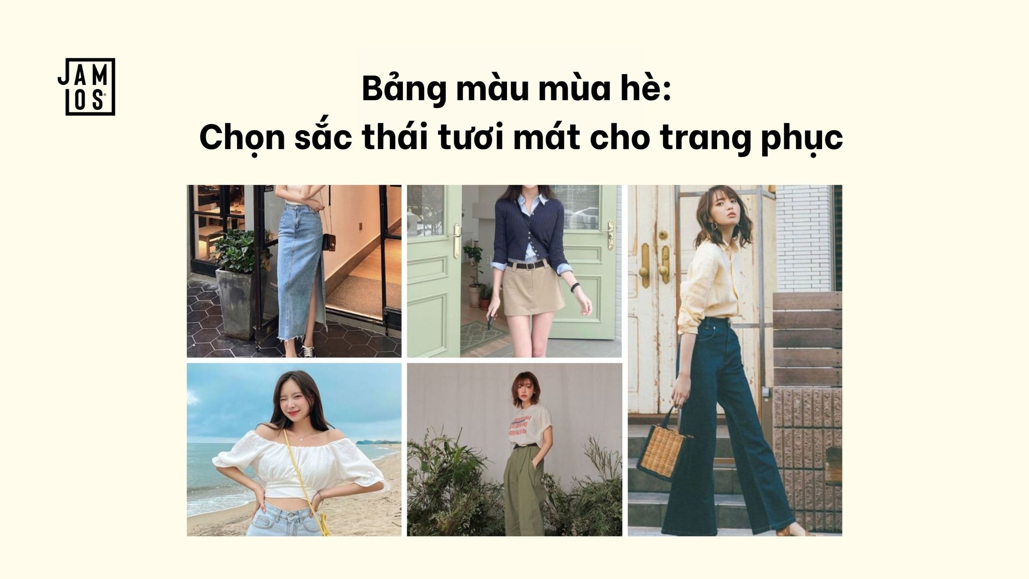Bảng màu thời trang hè 2026 hot trend vàng bơ, lilac, xanh bơ, kem