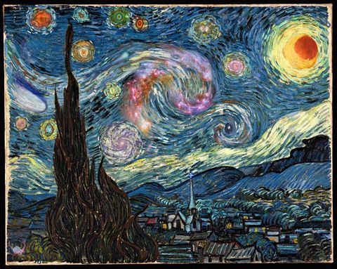 Bức tranh 'Đêm đầy sao' - kiệt tác từ bi kịch cuối đời Van Gogh (Hình ảnh trong cuốn Bách khoa thư về nghệ thuật)
