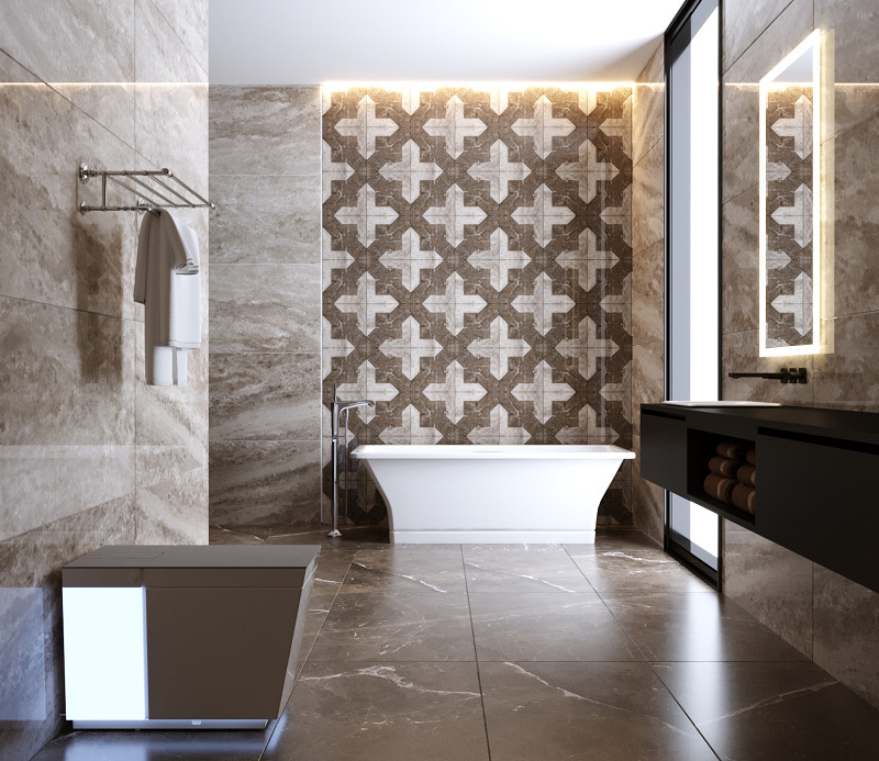 Bồn cầu thông minh tạo nên điểm nhấn