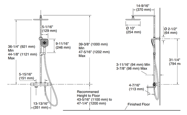 thông số kỹ thuật Kohler Composed K-73111T-7-BRD