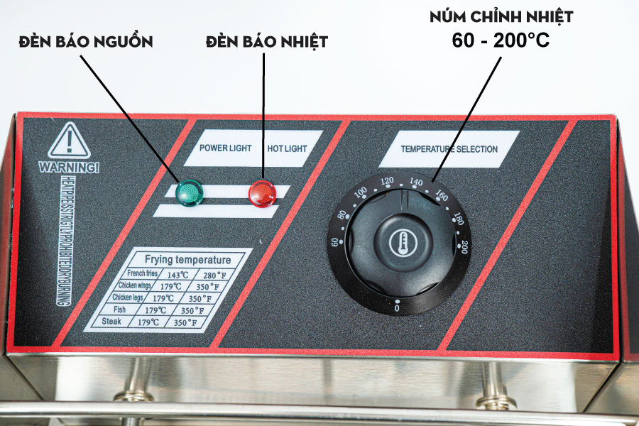 Thiết kế Bếp chiên nhúng đơn dùng điện 12L SN-83 3