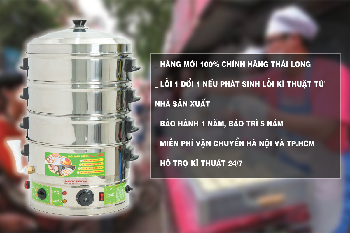 Mua sản phẩm Nồi hấp bánh bao 3 tầng 40cm tại Hà Nội và TP.HCM