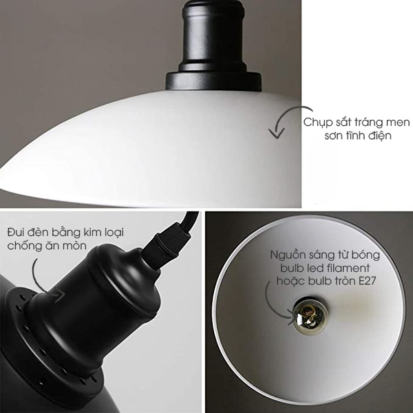 Đèn thả sắt 064