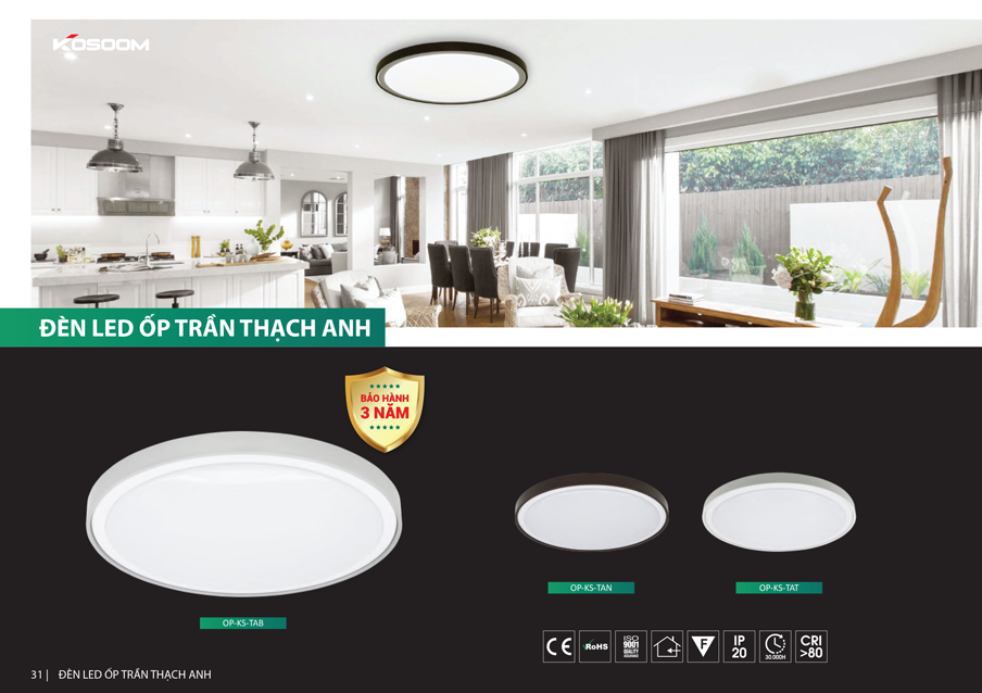 đèn ledốp trần Kosoom