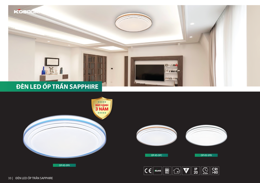 đèn ledốp trần Kosoom