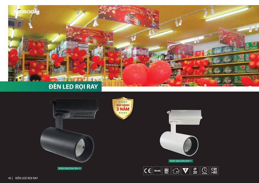đèn rọi ray kosoom