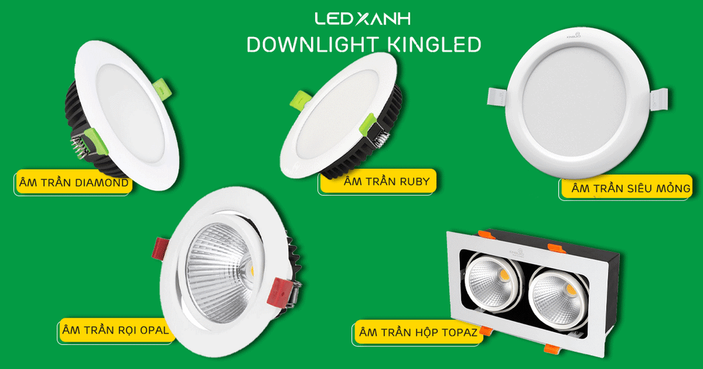Đèn led âm trần kingled
