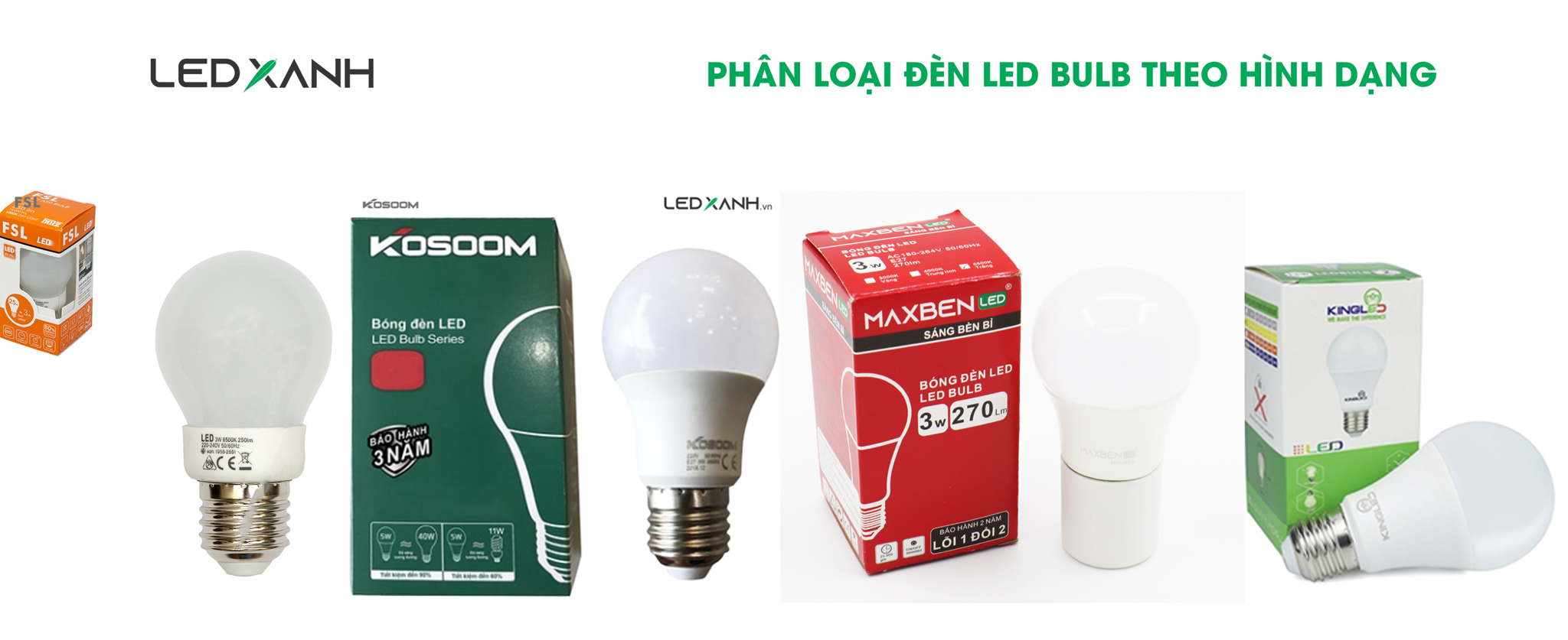 Đèn LED Bulb hình tròn