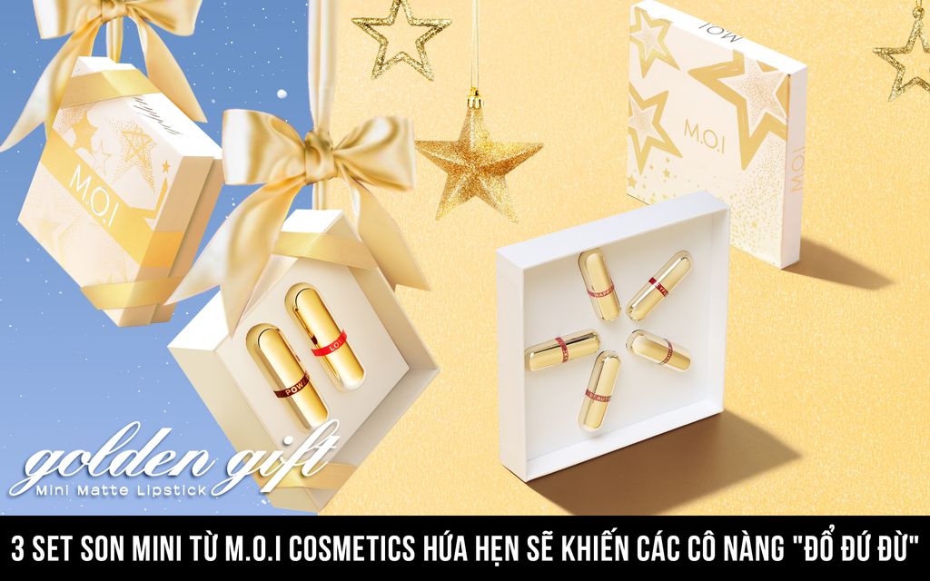 3 set son mini từ M.O.I Cosmetics hứa hẹn sẽ khiến các cô nàng