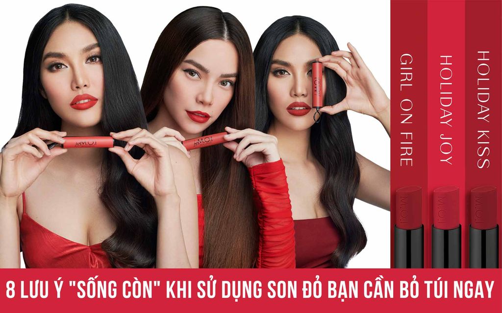 8 lưu ý “sống còn” khi sử dụng son đỏ bạn cần bỏ túi ngay