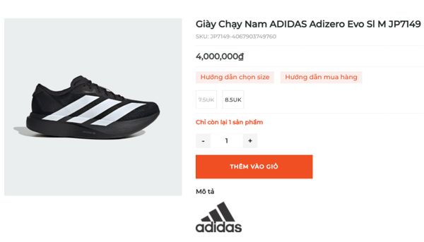 Giày chạy bộ trên máy
