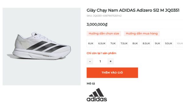 Giày chạy bộ trên máy