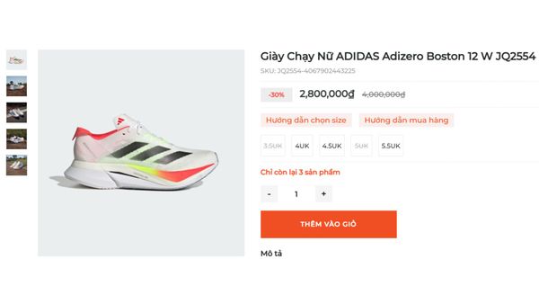 giày adidas adizero
