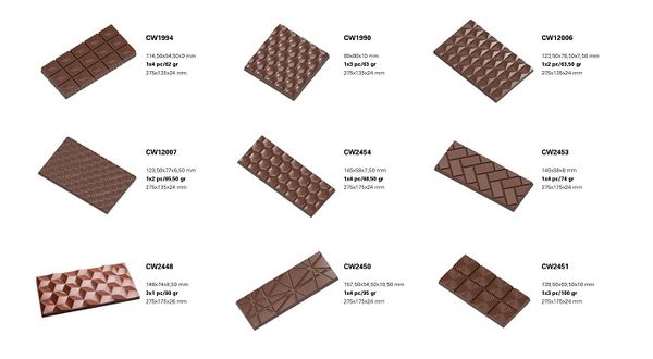 United Vision thế giới của nguyên liệu làm bánh, cung cấp độc quyền khuôn làm socola từ thương hiệu Chocolate World