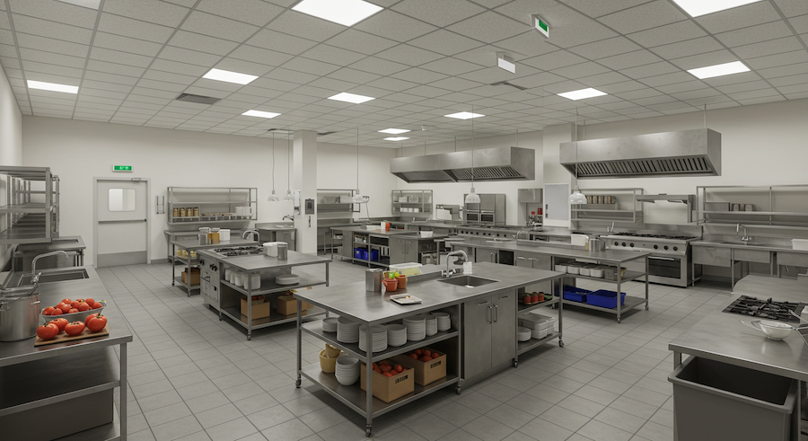 Thiết Kế Bếp Ăn Trường Học: Tiêu Chuẩn Nào Cho An Toàn & Tiết Kiệm?