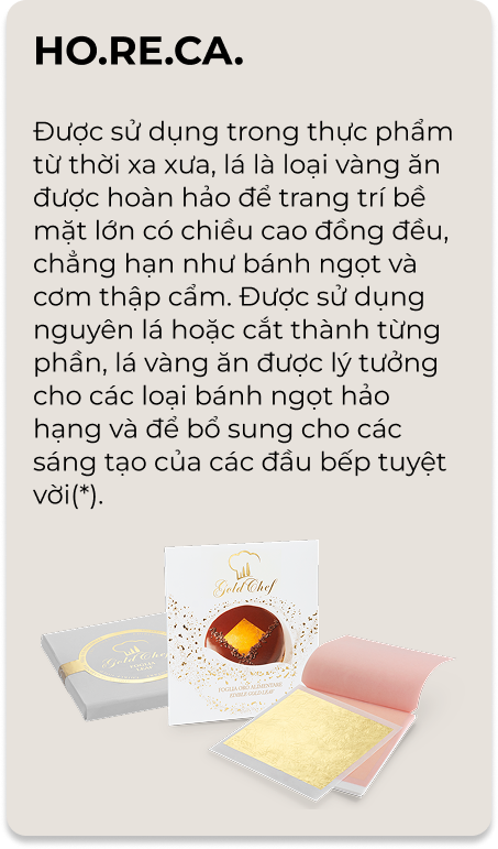 Vàng Lá Thực Phẩm 23K| Gold Chef