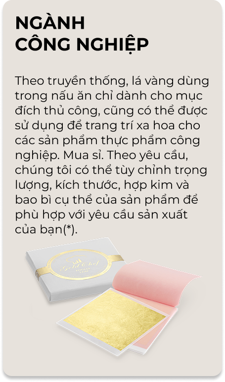 Vàng Lá Thực Phẩm 23K| Gold Chef