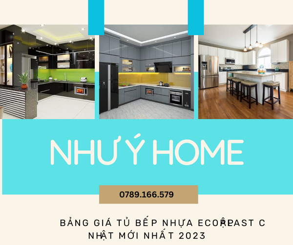 Giá tủ bếp nhựa Ecoplast mới nhất 2024