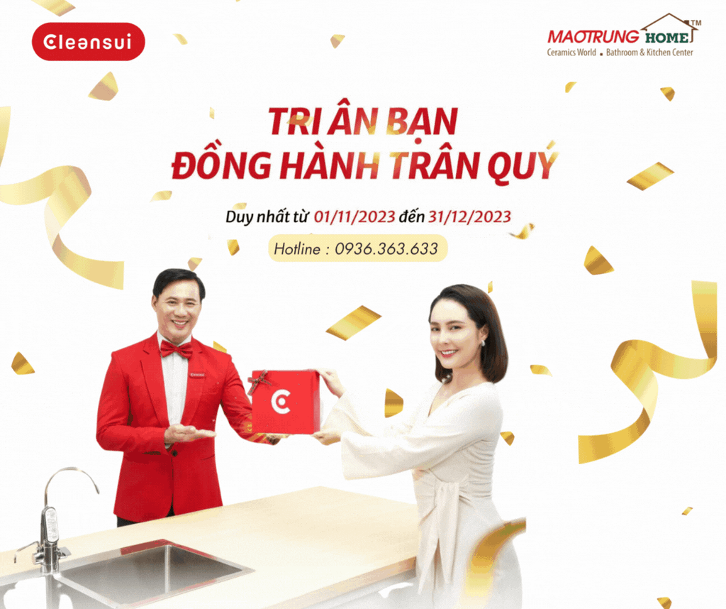 CLEANSUI - TRI ÂN BẠN ĐỒNG HÀNH TRÂN QUÝ