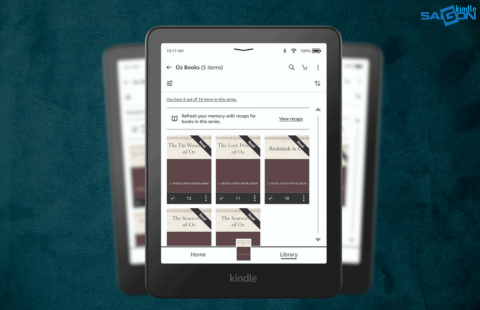 tính năng recaps trên kindle