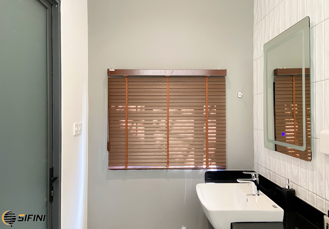 Rèm sáo gỗ cửa sổ