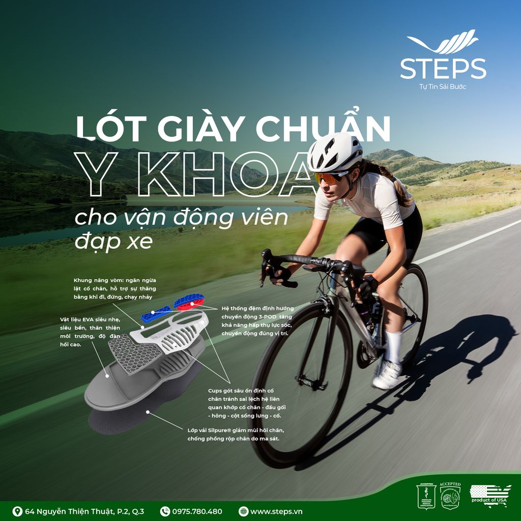 Lót Giày Chuẩn Y Khoa Spenco - Sự Lựa Chọn Hoàn Hảo Cho Vận Động Viên Đạp Xe