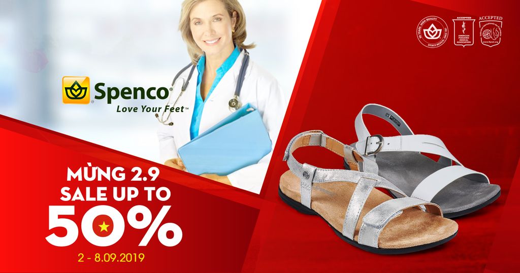 Mừng đại lễ 2.9 Spenco đặc biệt ưu đãi giảm tới 50%
