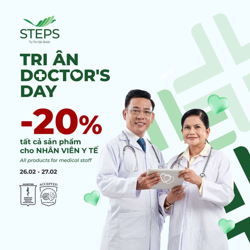 Steps Tri Ân Đội Ngũ Nhân Viên Y Tế Nhân Ngày Thầy Thuốc Việt Nam - Ưu Đãi Đến 20%