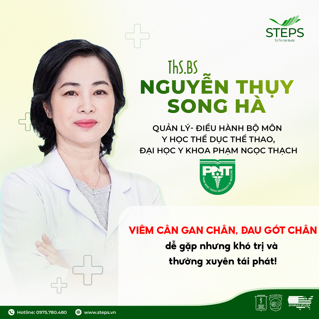 Viêm cân gan chân, đau gót chân dễ gặp nhưng khó trị và thường xuyên tái phát!