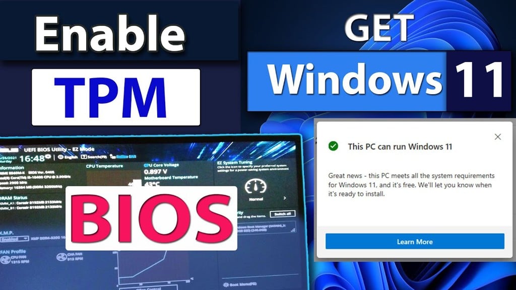 Hướng dẫn cách bật TPM 2.0 để cài Windows 11 trên MSI, ASUS, Gigabyte