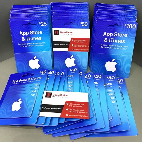 Thẻ iTunes Gift Cards tại GameStation.vn