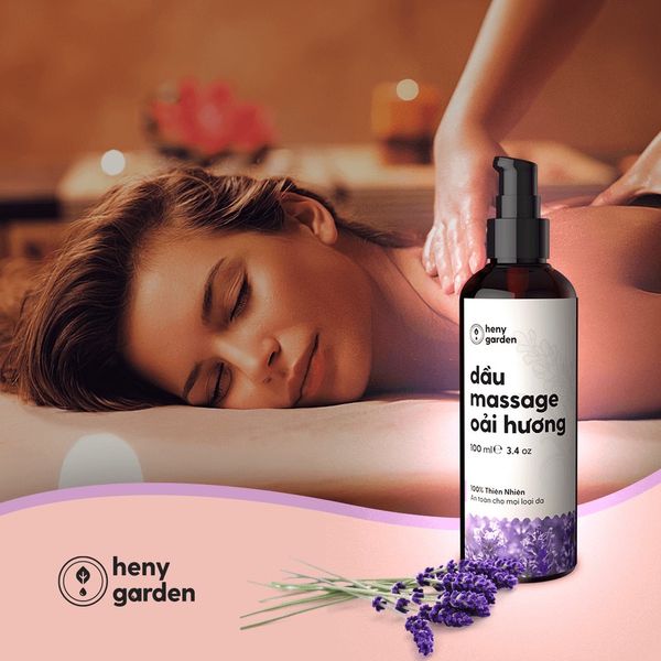 Dầu Massage Body Hoa Oải Hương Lavender Heny Garden
