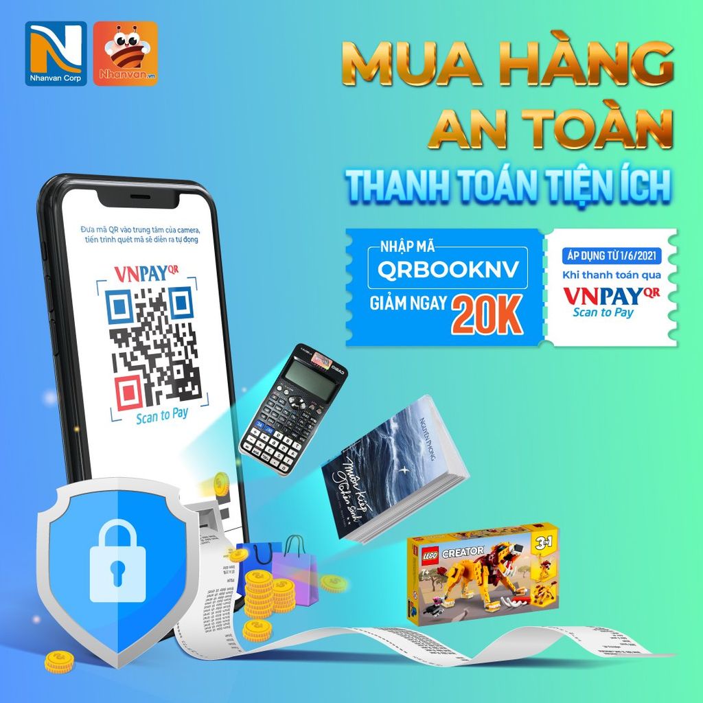 GIẢM NGAY 20K thanh toán qua VNPAY, áp dụng khi mua sắm qua nhanvan.vn đơn hàng từ 199K