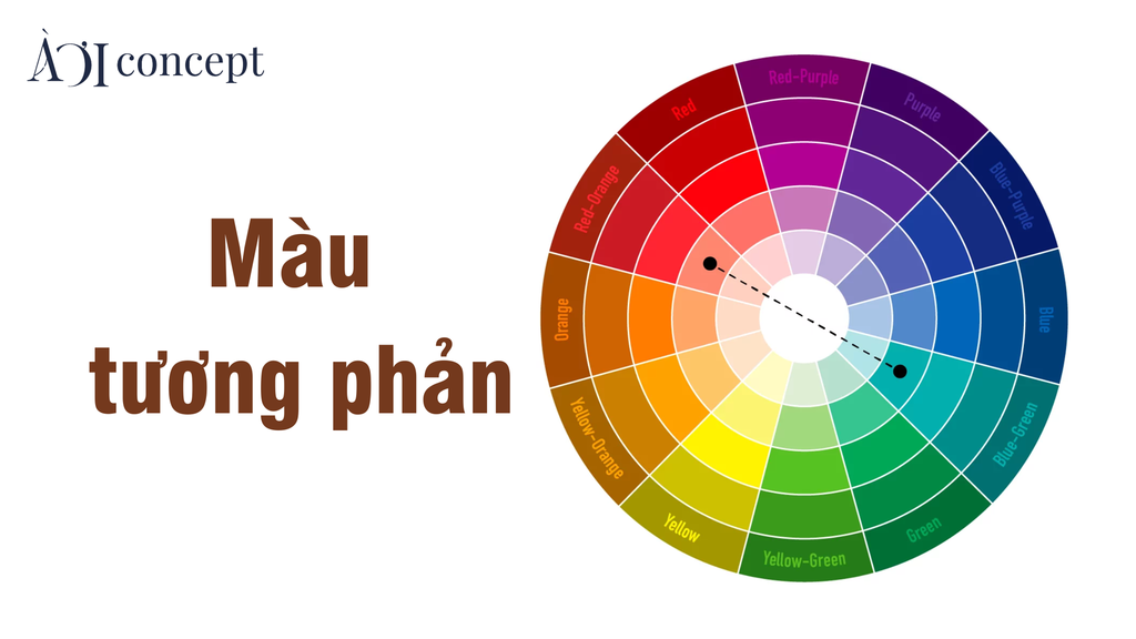 Màu tương phản là gì? Nguyên lý, ví dụ và cách phối màu nổi bật