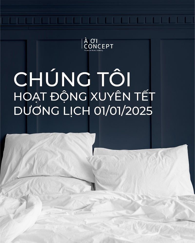 Thông báo: À Ơi Concept làm việc xuyên Tết Dương Lịch 2025