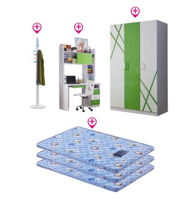 Bộ giường tầng trẻ em nhập khẩu GR209 8 Bộ giường tầng trẻ em nhập khẩu GR209